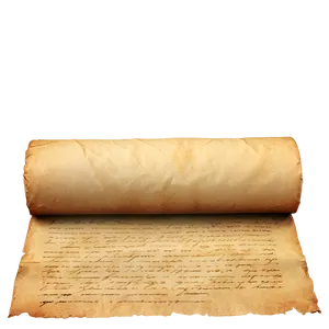 Vintage Parchment Roll PNG Vhn48