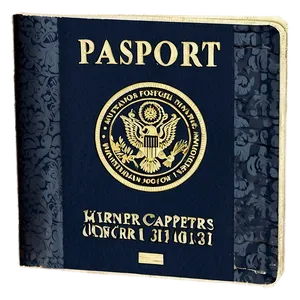Vintage Passport Layout Png Nxh PNG image