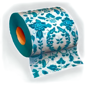 Vintage Pattern Toilet Tissue Roll Png 06282024 PNG image