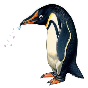 Vintage Penguin PNG 44