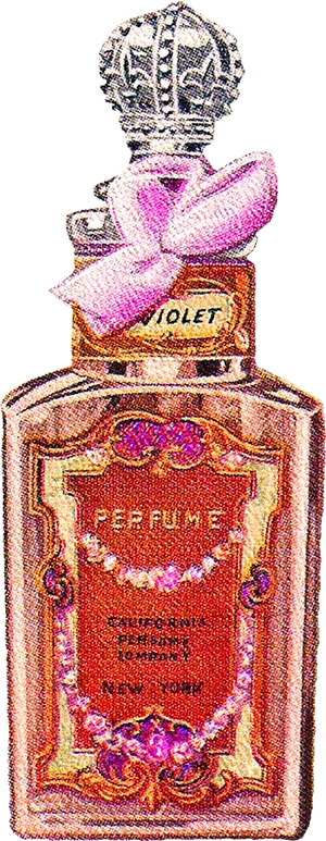Vintage Perfume Bottle Illustration PNG image