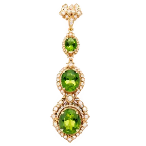 Vintage Peridot Jewelry PNG 06242024