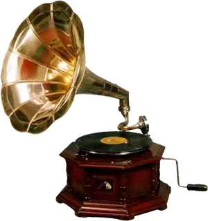Vintage Phonograph Classic Design PNG image