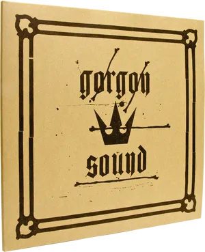 Vintage Phonograph Sound Label PNG image