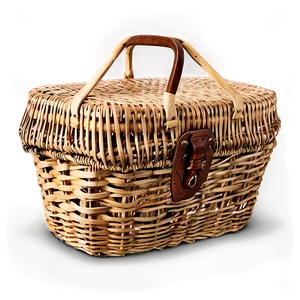 Vintage Picnic Basket PNG 06122024 PNG