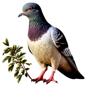 Vintage Pigeon Illustration Png Suj PNG image