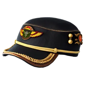 Vintage Pilot Hat Png Art PNG image