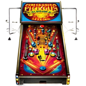 Vintage Pinball Game Png Fny7 PNG image