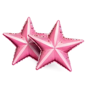 Vintage Pink Stars PNG 06122024