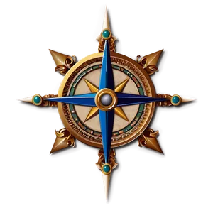 Vintage Pirate Compass Png 05212024 PNG image