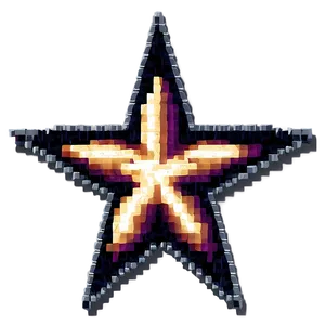 Vintage Pixel Star Art Png 06212024 PNG image