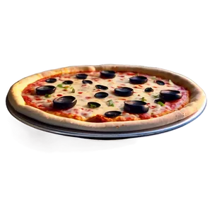 Vintage Pizza Cartoon Poster PNG 06272024 PNG