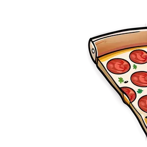 Vintage Pizza Cartoon Poster PNG Ggc10 PNG