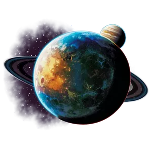Vintage Planets Png Wps38 PNG image