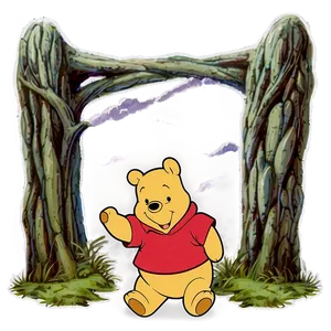 Vintage Pooh Bear Adventure Png 06212024 PNG image