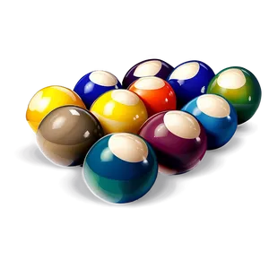 Vintage Pool Balls PNG Mtn