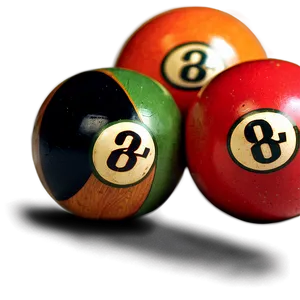 Vintage Pool Balls PNG Pva39 PNG