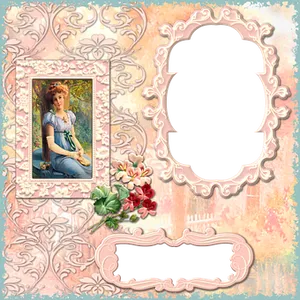 Vintage Portrait Frame Template