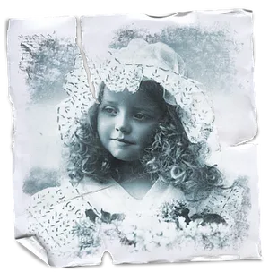 Vintage Portraitof Young Girl