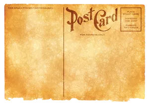 Vintage Postcard Template