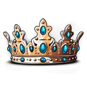 Vintage Prince Crown Sketch Png 06282024 PNG image