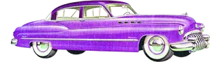 Vintage Purple Buick Side View PNG image