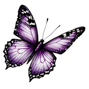 Vintage Purple Butterfly Png 45 PNG image