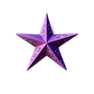Vintage Purple Star PNG 06252024