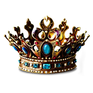 Vintage Queen Crown PNG Dib