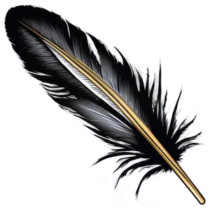 Vintage Quill Pen Feather Png 05042024 PNG image