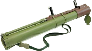 Vintage R P G Grenade Launcher PNG
