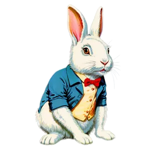 Vintage Rabbit PNG 45