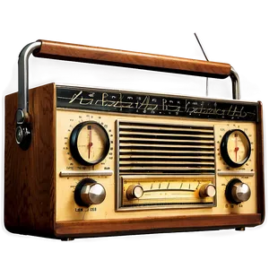 Vintage Radio Advertisement PNG 94