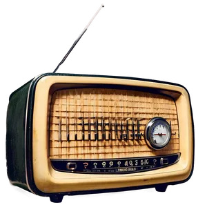 Vintage Radio Advertisement PNG Aoe97