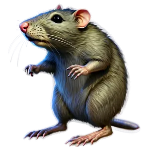 Vintage Rat Drawing Png 05042024 PNG image