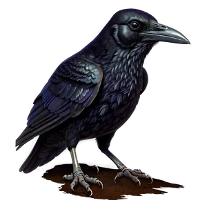 Vintage Raven PNG 58