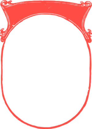 Vintage Red Frame Design