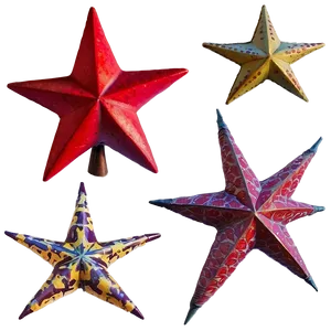 Vintage Red Star PNG Nof48