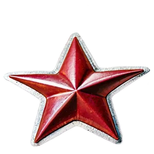 Vintage Red Star PNG Oci99