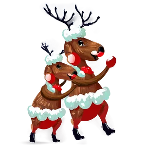 Vintage Reindeer Png 32 PNG image