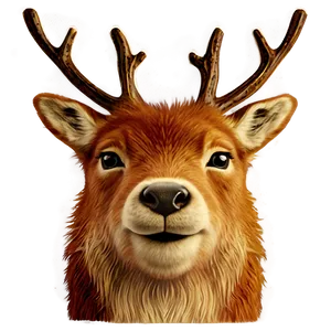 Vintage Reindeer PNG 56