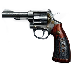 "vintage Revolver PNG: Detailed Illustration" Daq