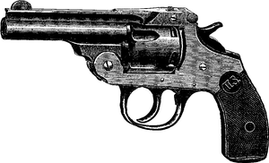 Vintage Revolver Sketch