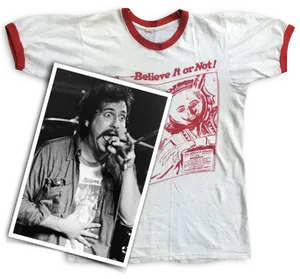 Vintage Ripley Believe It Or Not Tshirtand Man PNG image