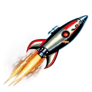 Vintage Rocket Png Nnj11 PNG image