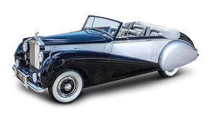 Vintage Rolls Royce Convertible PNG image