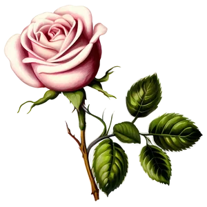 Vintage Rose Clipart Png Mnn78 PNG image