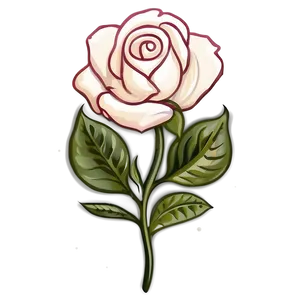 Vintage Rose Emblem PNG 06292024