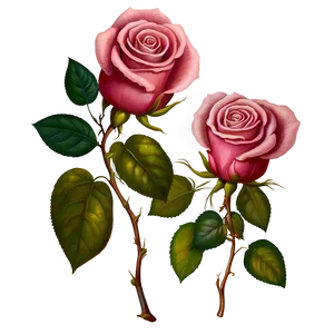 Vintage Rose Fantasy PNG 82