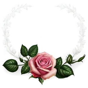 Vintage Rose Frame PNG Jwk60 PNG
